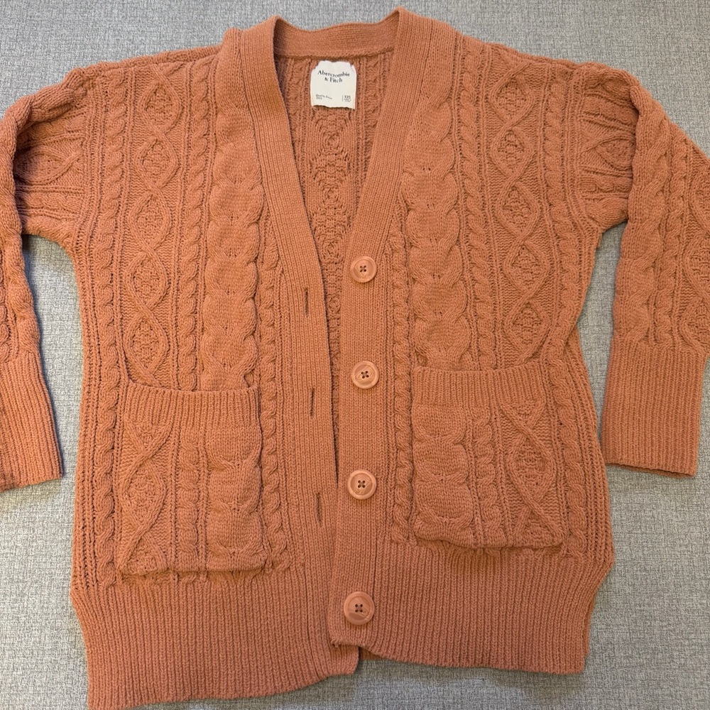 Abercrombie‎ & Fitch Chunky Cable Knit Cardigan